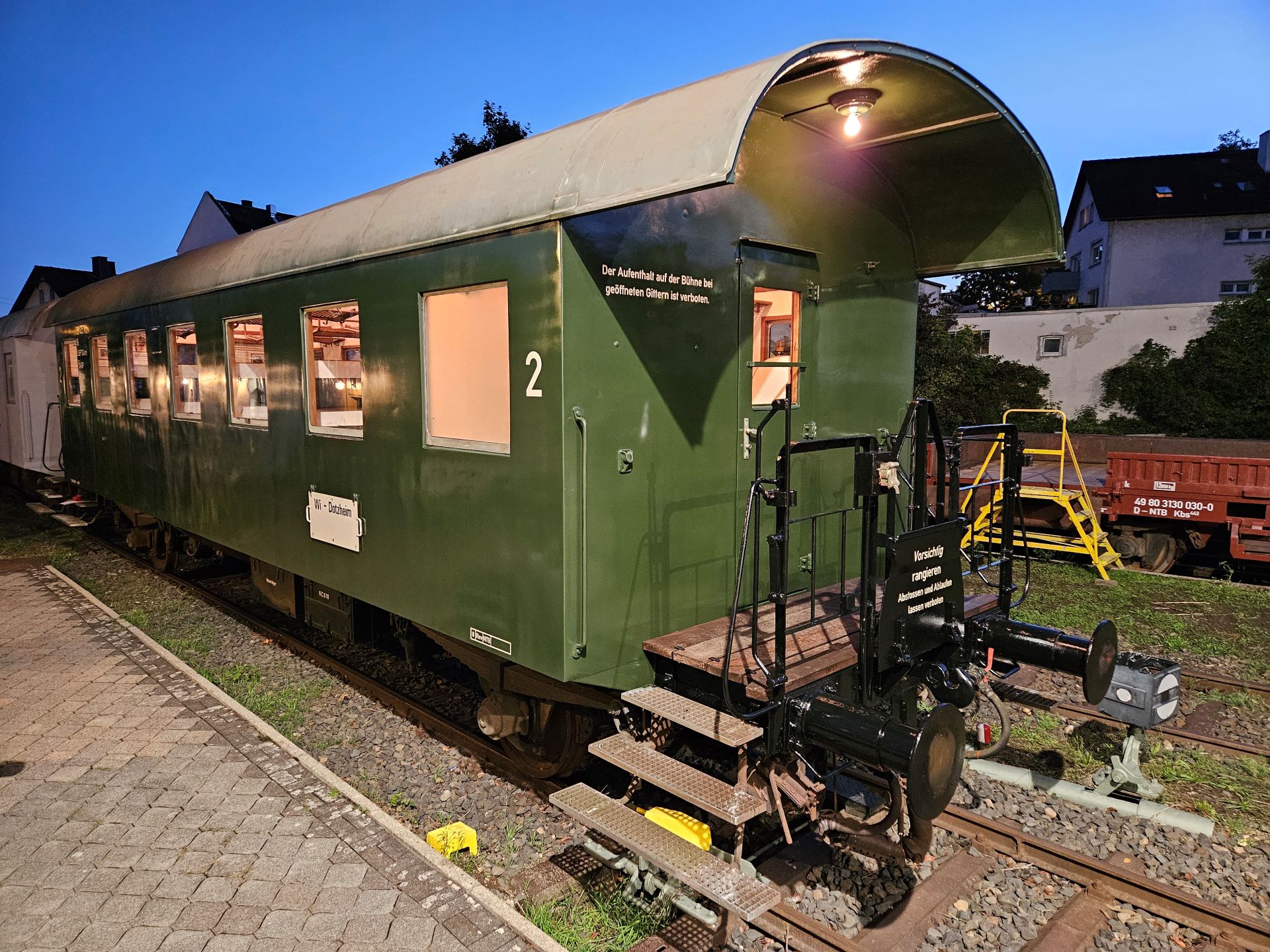 Aufnahme eines Wagens im Bahnhof Dotzheim